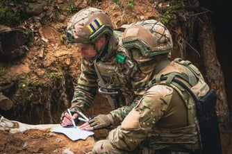 Ukraynalı eğitmenler Alman ordusuna eğitim veriyor