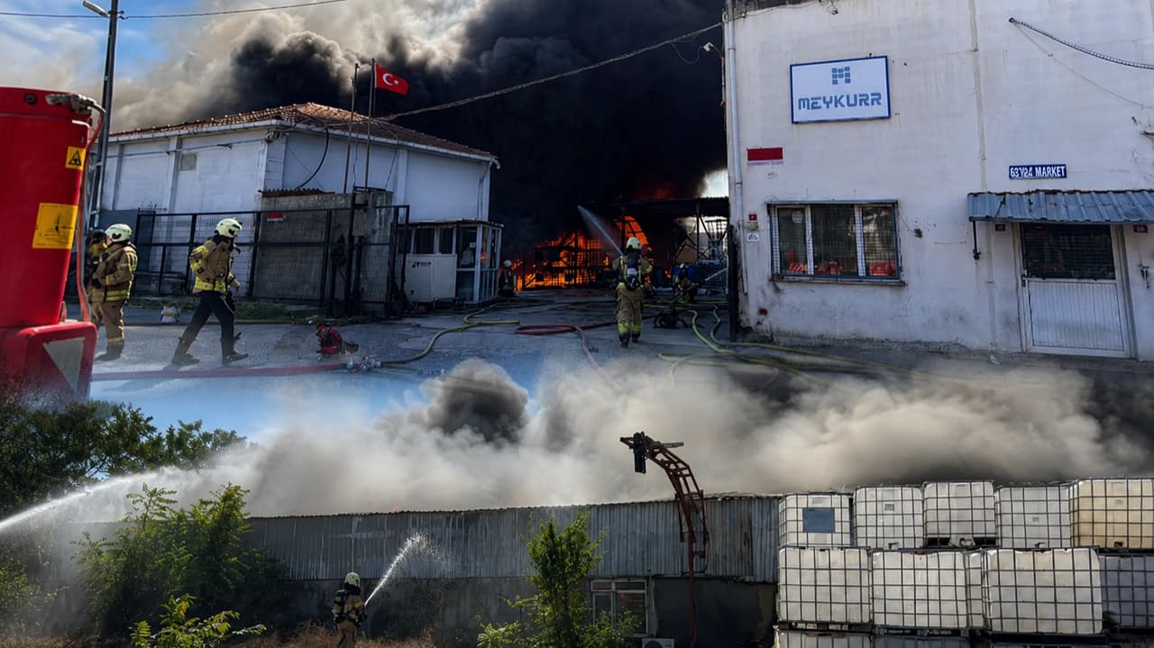 Tuzla'da fabrikada korkutan yangın! Bölgeye çok sayıda itfaiye ekibi sevk edildi
