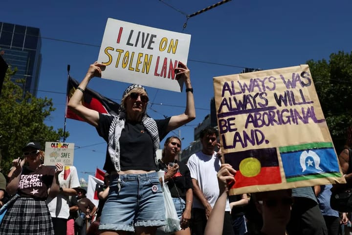 Protestors Hold "Invasion Day" Rally on "Australia Day"