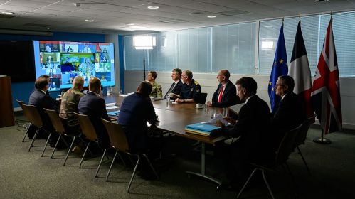 Coalition of the Willing virtual meeting at Brussels. 