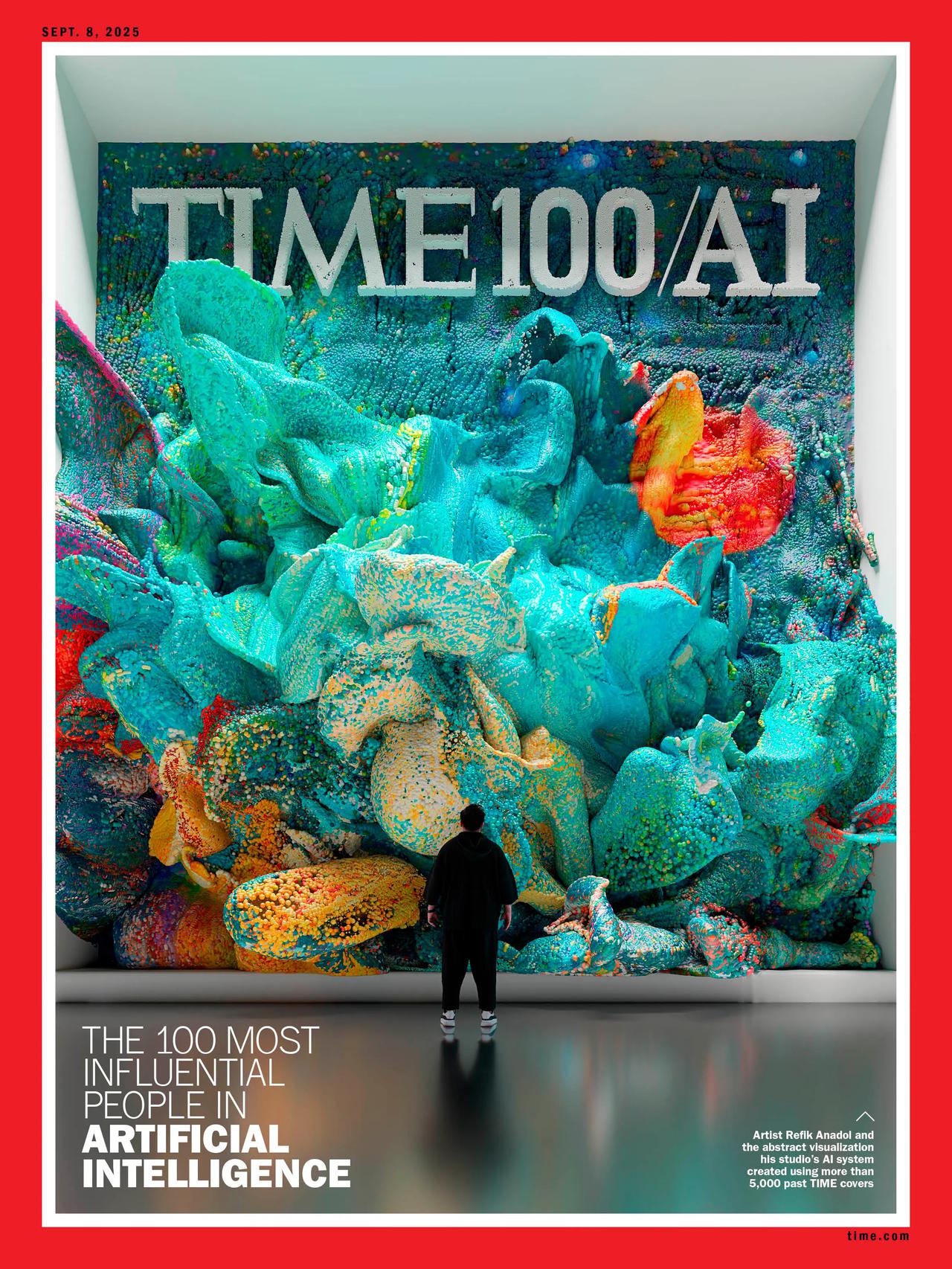 TIME için Refik Anadol'un fotoğraf illüstrasyonu