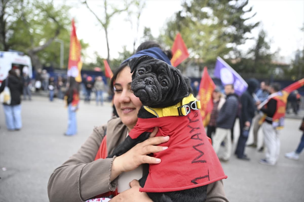 Başkentte 1 Mayıs böyle kutlandı! Doruk Madencilik işçileri de meydandaydı
