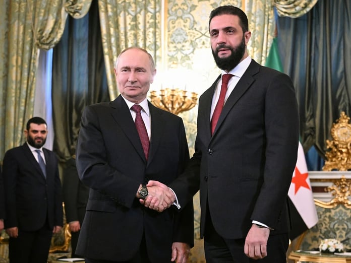 Ahmed Şara ile Putin Kremlin'de bir araya geldi