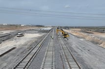 Kayseri'deki 20 milyon dolarlık demir yolu lojistik merkezinin yüzde 70'i tamamlandı