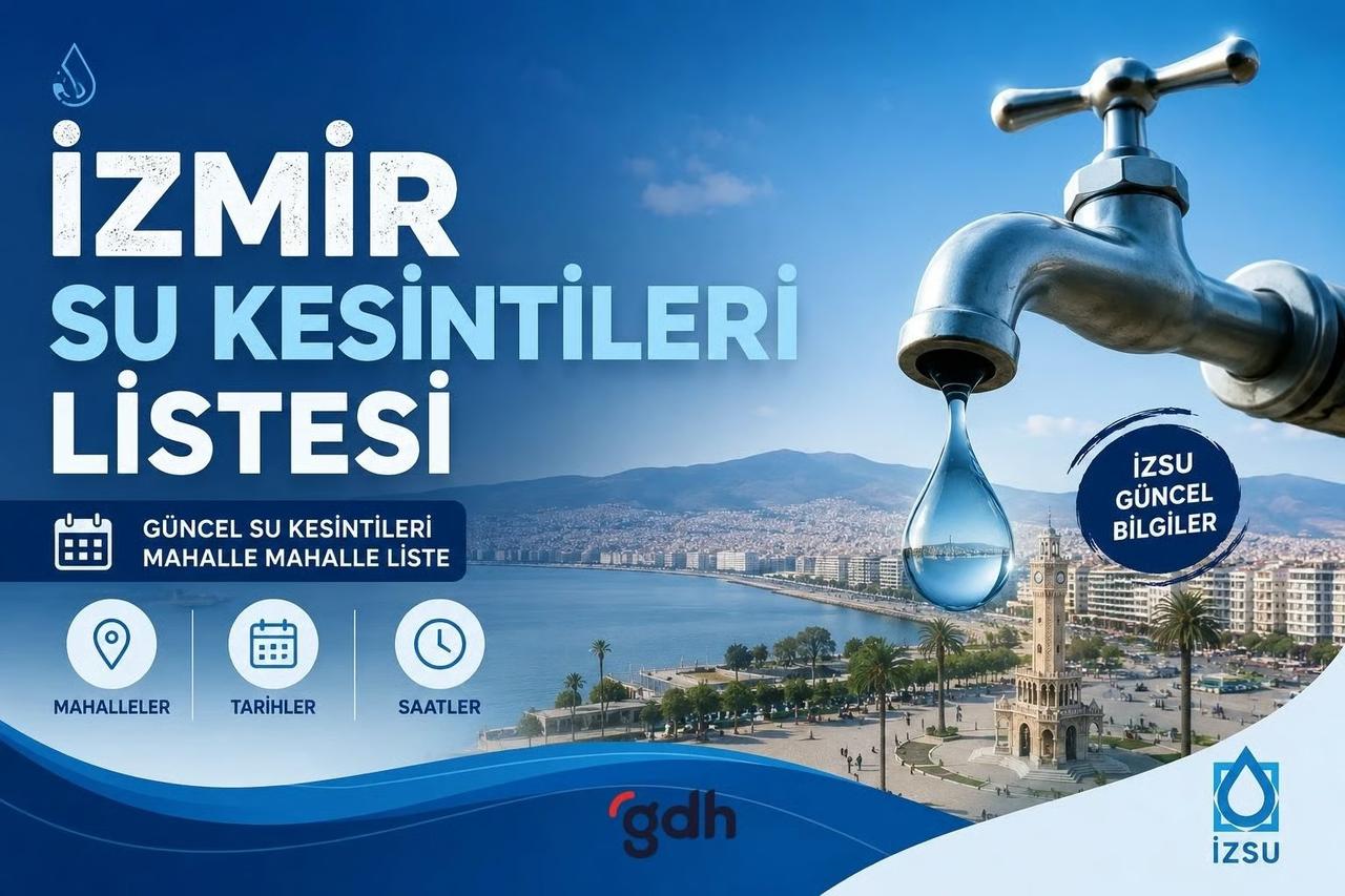 İzmir'de su kesintisi var mı, nerelerde, ne zaman düzelir? 12 Mayıs İZSU kesintiler listesi