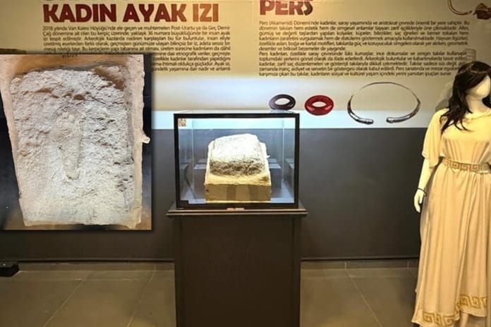 2700 yıllık Urartu kadın ayak izi Van Müzesi'nde