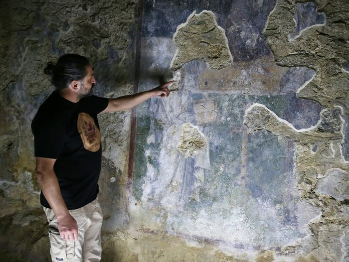 Syedra Antik Kenti'nde dünyadaki üçüncü Aziz Pavlus freski keşfedildi