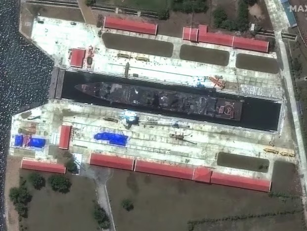 Satellite Shows North Korean Warship Moved for Repairs