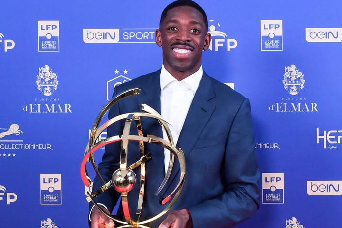 Ligue 1'de gol kralı Ousmane Dembélé, sezonun en iyi oyuncusu seçildi