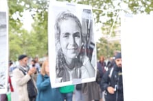 Paris'te Gazze'de katledilen çocuklar için anma töreni