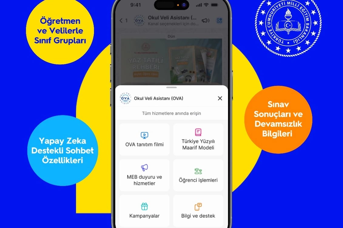 Veliler sınav sonuçlarını ve okul duyurularını BiP Okul Veli Asistanı ile takip ediyor
