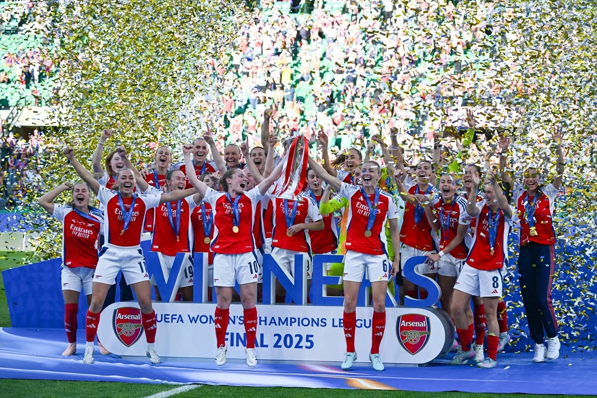 Kadınlar Şampiyonlar Ligi'nde şampiyon Arsenal