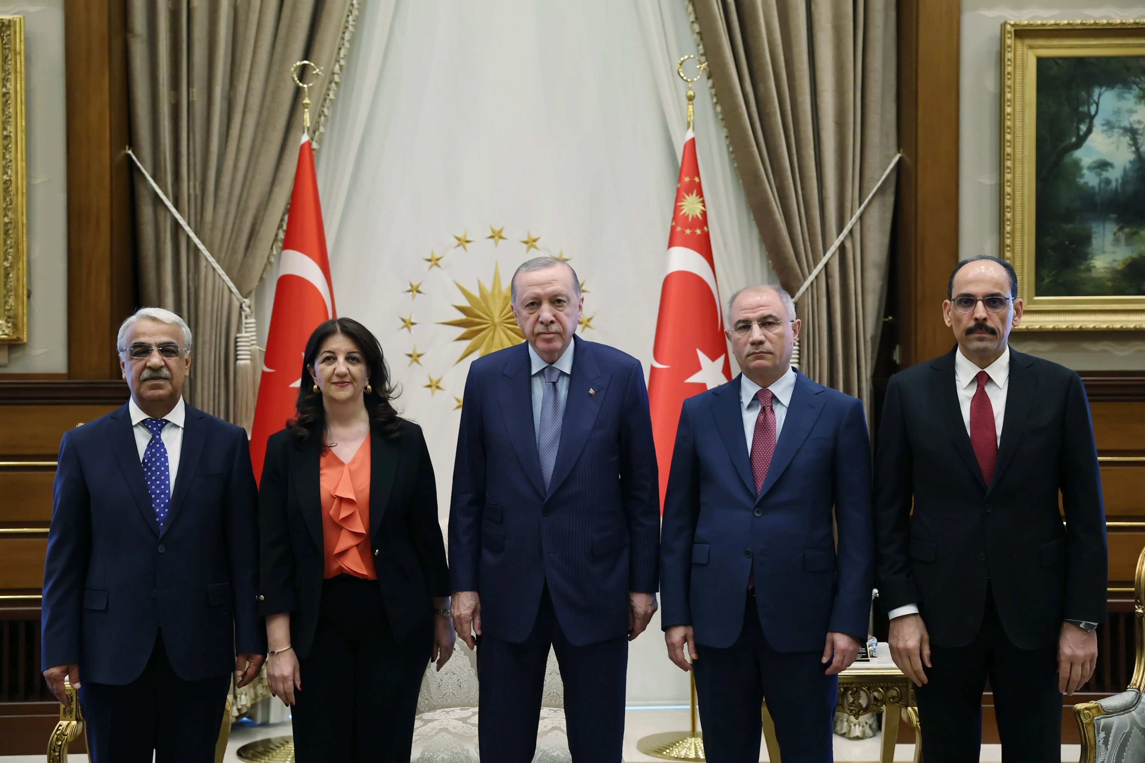 Cumhurbaşkanı Erdoğan ile Dem Parti İmrali Heyeti görüştü