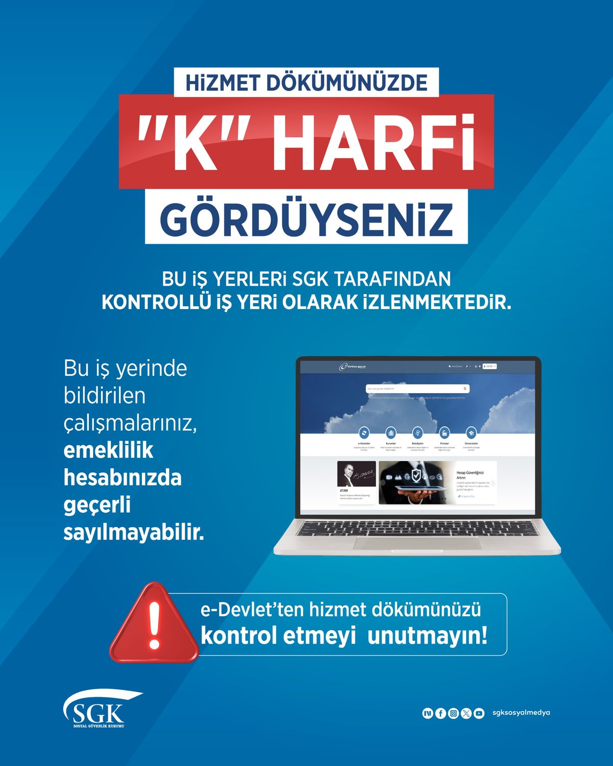 SGK'nın paylaşımı