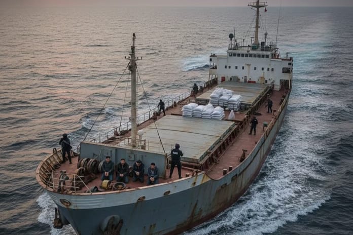 Okyanusta uyuşturucu gemisi: 4 Türk mürettebat yakalandı 