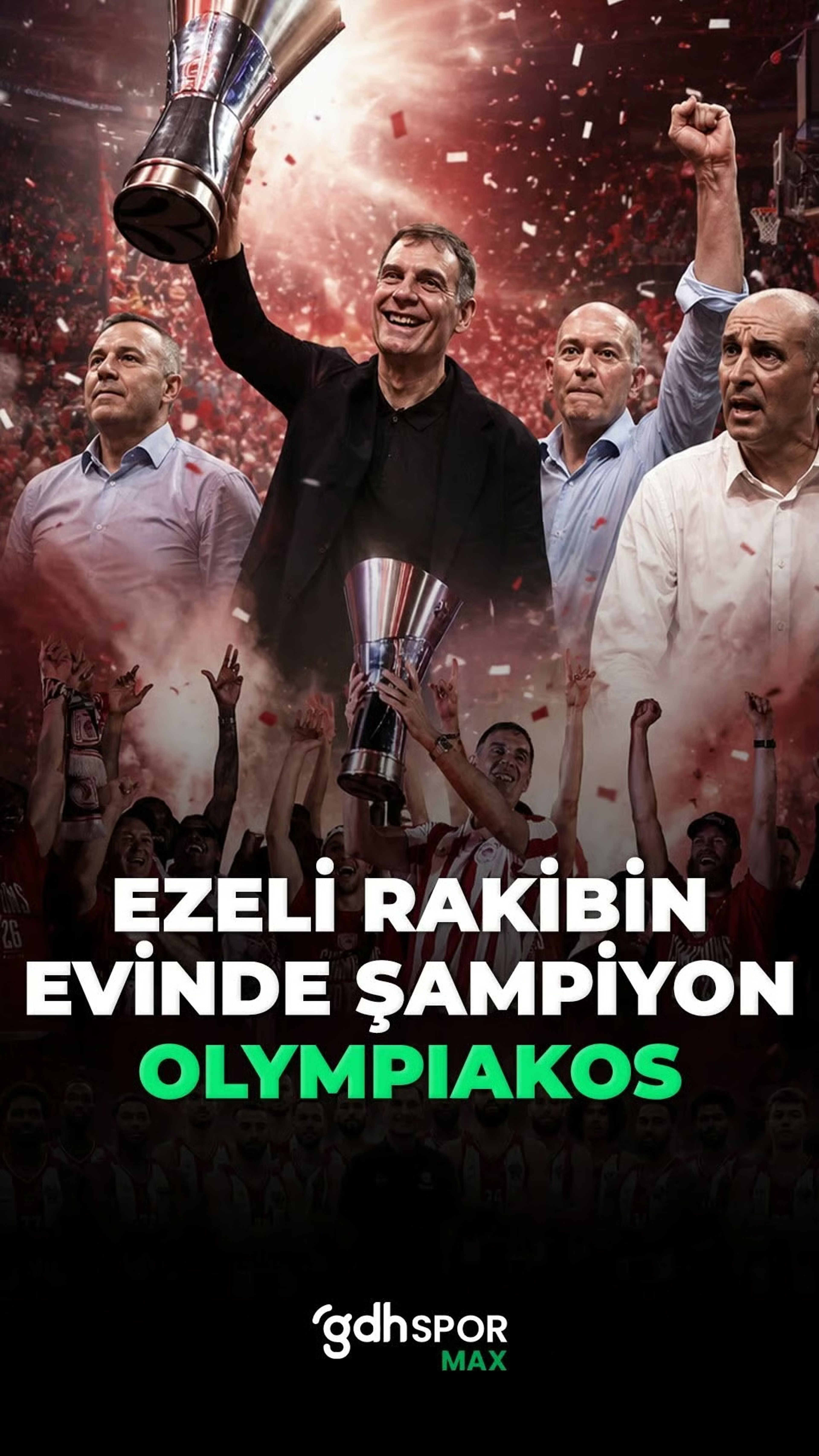 Ezeli rakibin evinde şampiyon: Olympiakos