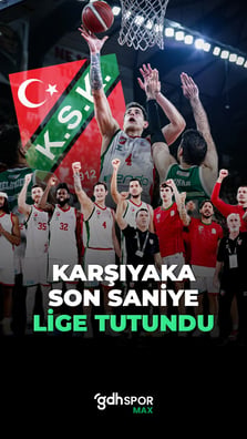 Son saniye basketiyle Süper Lig’e tutundu: Karşıyaka