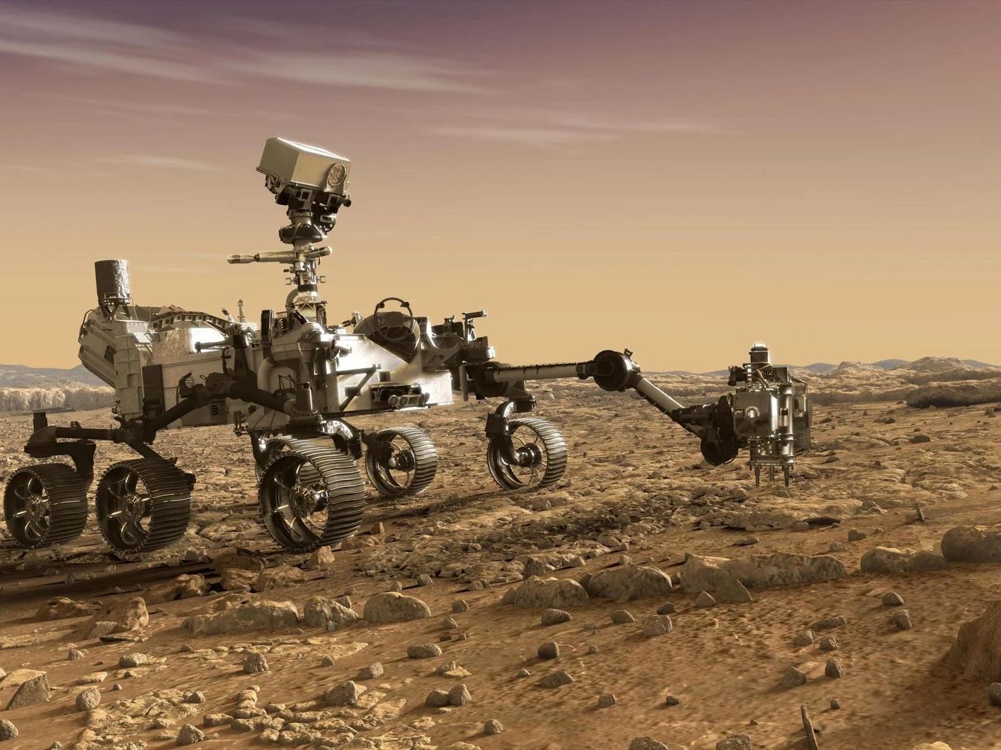 Mars örnekleri için Dünya'da prova