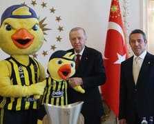 Cumhurbaşkanı Erdoğan, EuroLeague şampiyonu Fenerbahçe'yi Vahdettin Köşkü'nde kabul etti