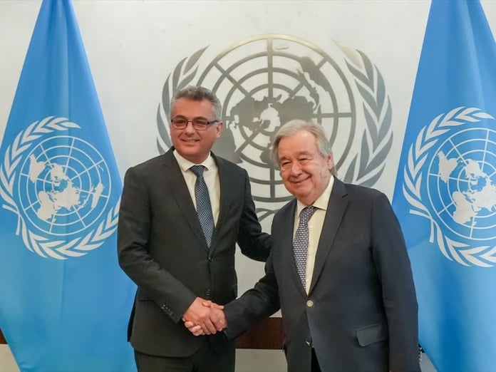 New York'ta KKTC zirvesi: Erhürman ile Guterres bir araya geldi