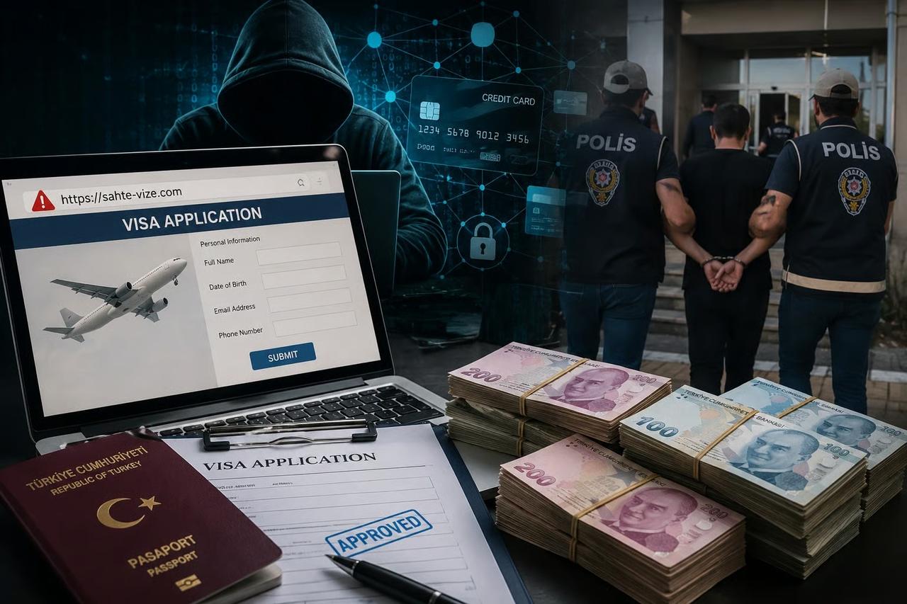 Sahte vize siteleriyle 8,3 milyonluk vurgun: 27 tutuklama!