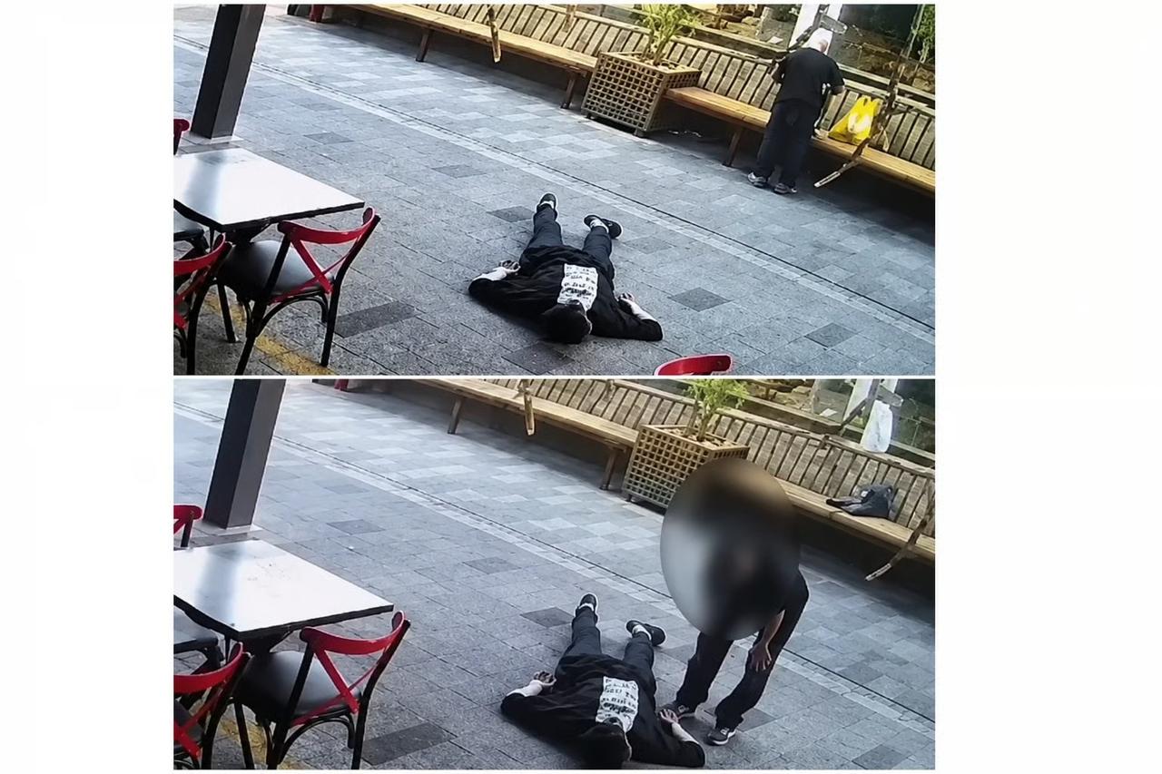 Bayılan gencin cüzdanındaki paraları çaldı 