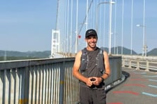 George Boanas Gazze için 2.400 kilometrelik parkurda