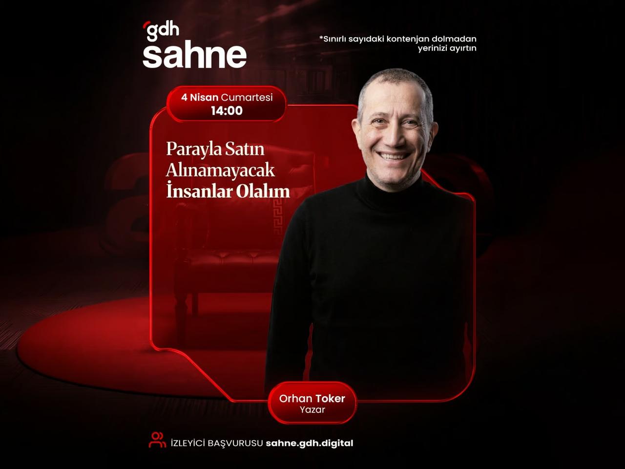 Yazar Orhan Toker gdh Sahne’de  