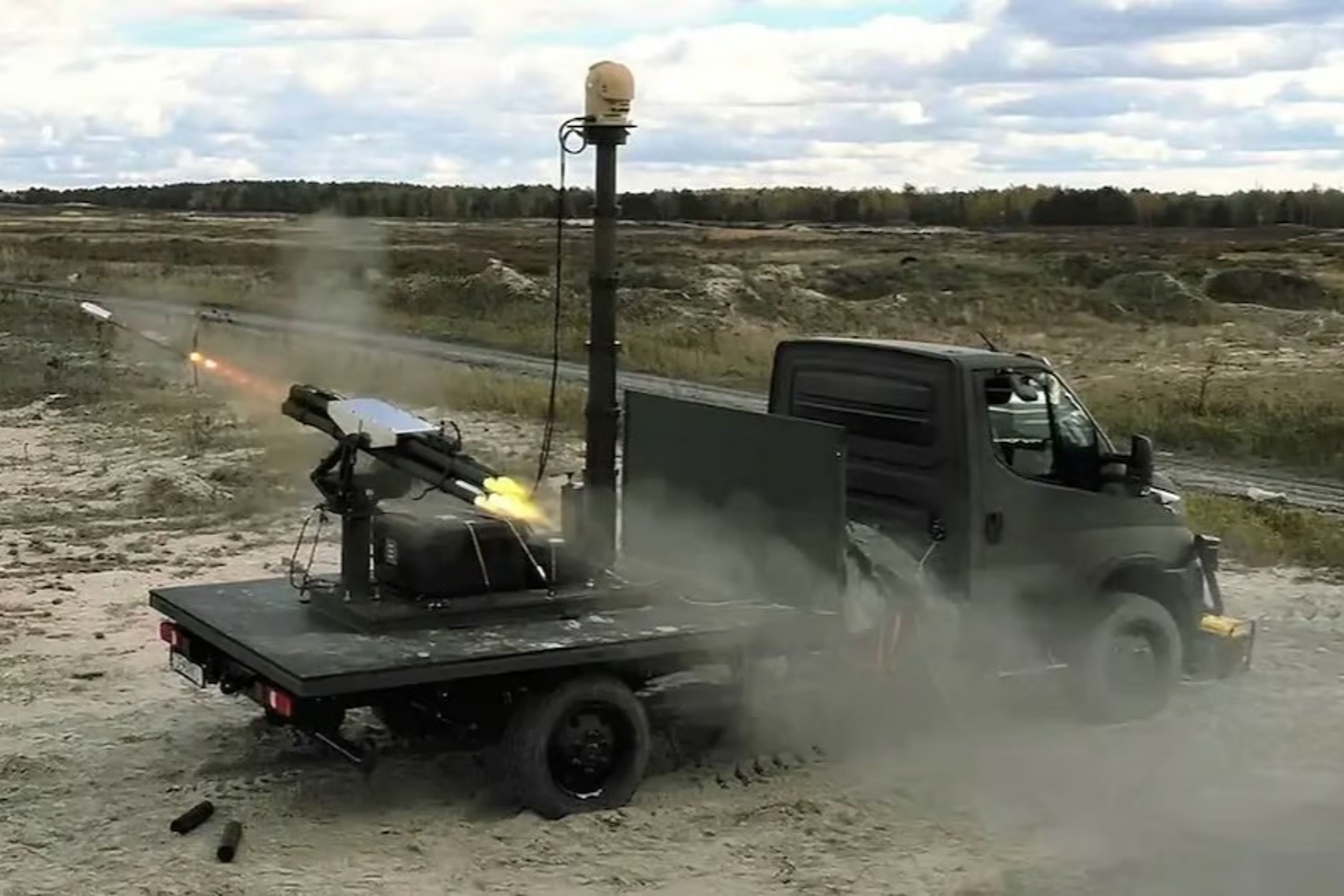 L3Harris Vampire anti-İHA sistemi Polonya’daki testte Thales üretimi 70 mm lazer güdümlü roketi ateşledi