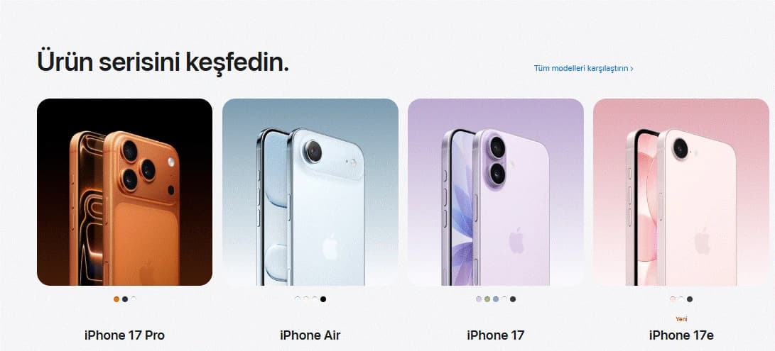 İphone modelleri