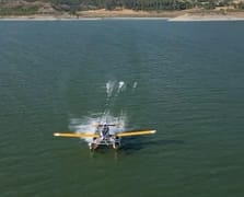 Burdur'da eğitim uçağı baraja düştü