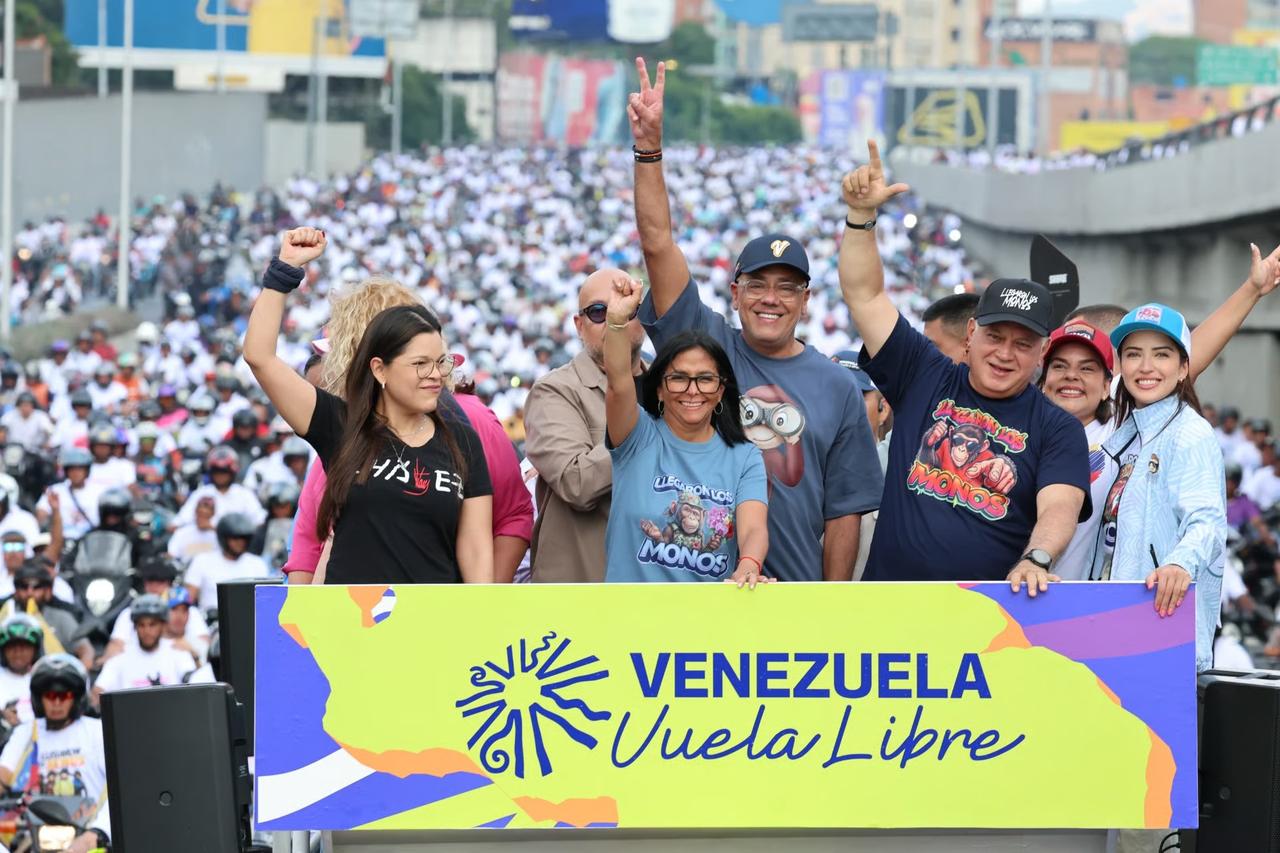 Venezuela'da Amerikan yaptırımlarına karşı yürüyüş