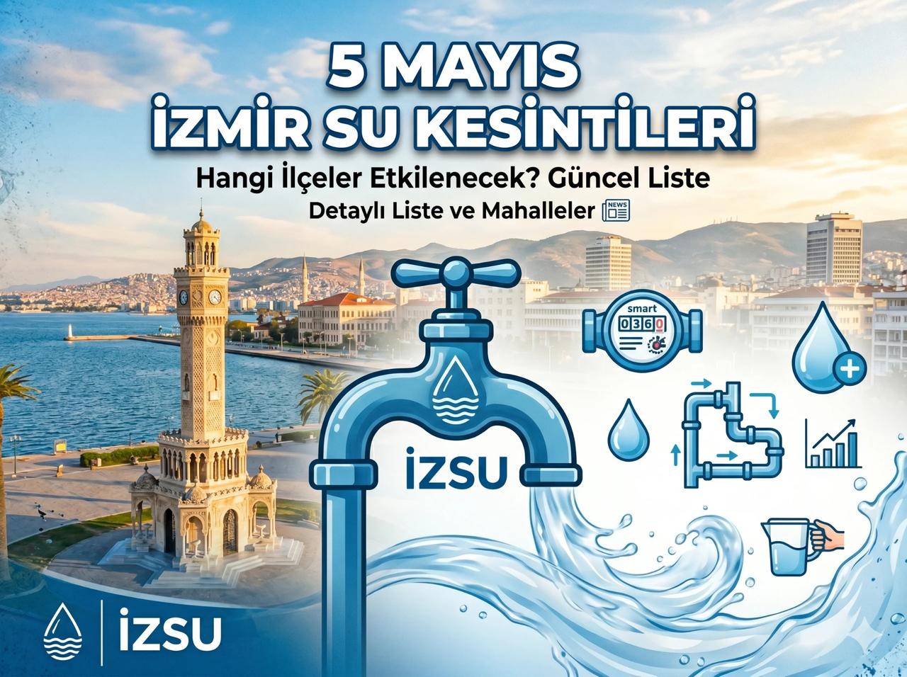 İZSU kesintiler listesi | İzmir'de su kesintisi var mı, nerelerde, ne zaman düzelecek?