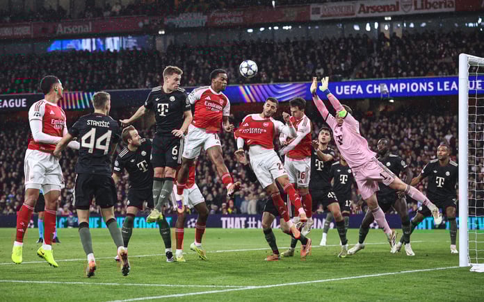 Arsenal zirveyi sağlamlaştırdı: Bayern Münih'in serisi bitti