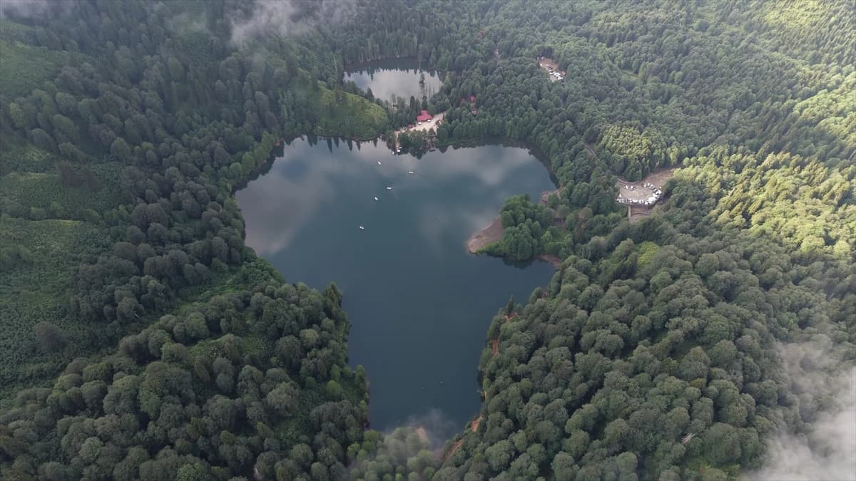Borçka Karagöl Tabiat Parkı'na ziyaretçi akını