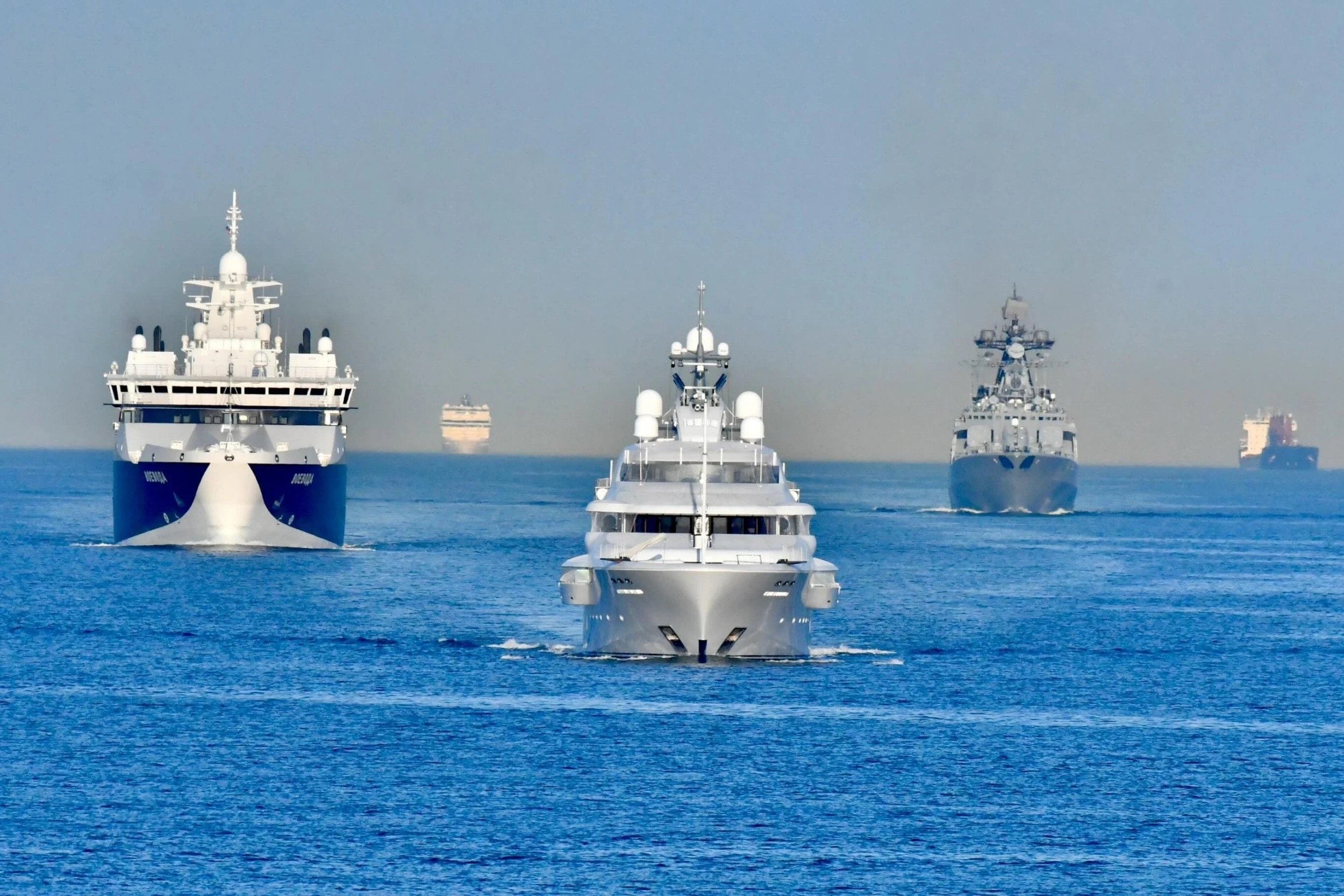 Putin's $133M Yacht Flees to Arctic Under Destroyer Escort