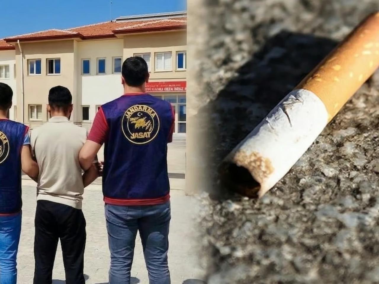 Katil sigara izmaritinden tespit edildi
