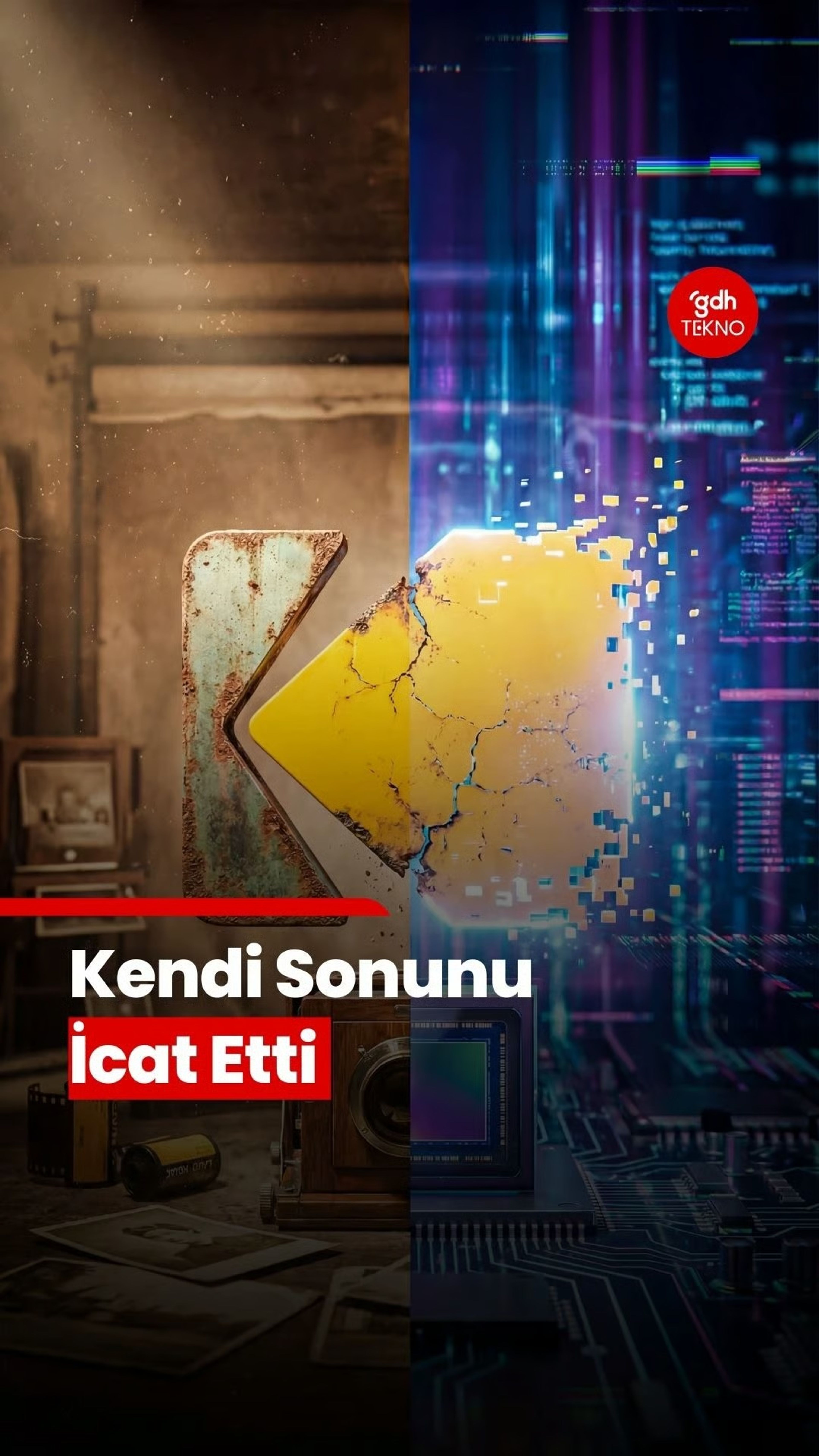 Kodak, dijital kamerayı bizzat icat etmesine rağmen film satışlarını korumak uğruna bu devrimi saklayarak kendi sonunu hazırladı.