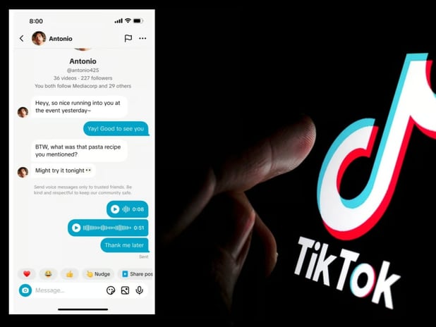 TikTok DM'de artık sesli mesaj ve fotoğraf gönderilebilecek