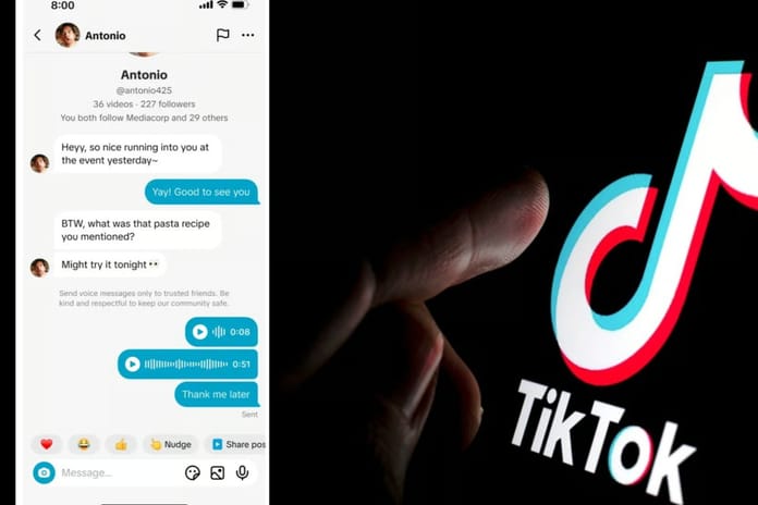 TikTok DM'de artık sesli mesaj ve fotoğraf gönderilebilecek