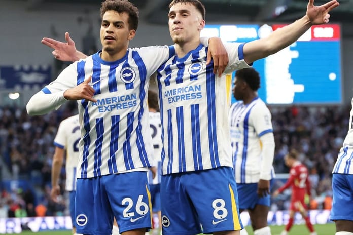 Brighton, Premier Lig şampiyonu Liverpool'u evinde mağlup ederek 'Büyük Altılı'ya karşı yenilmezliğini sürdürdü