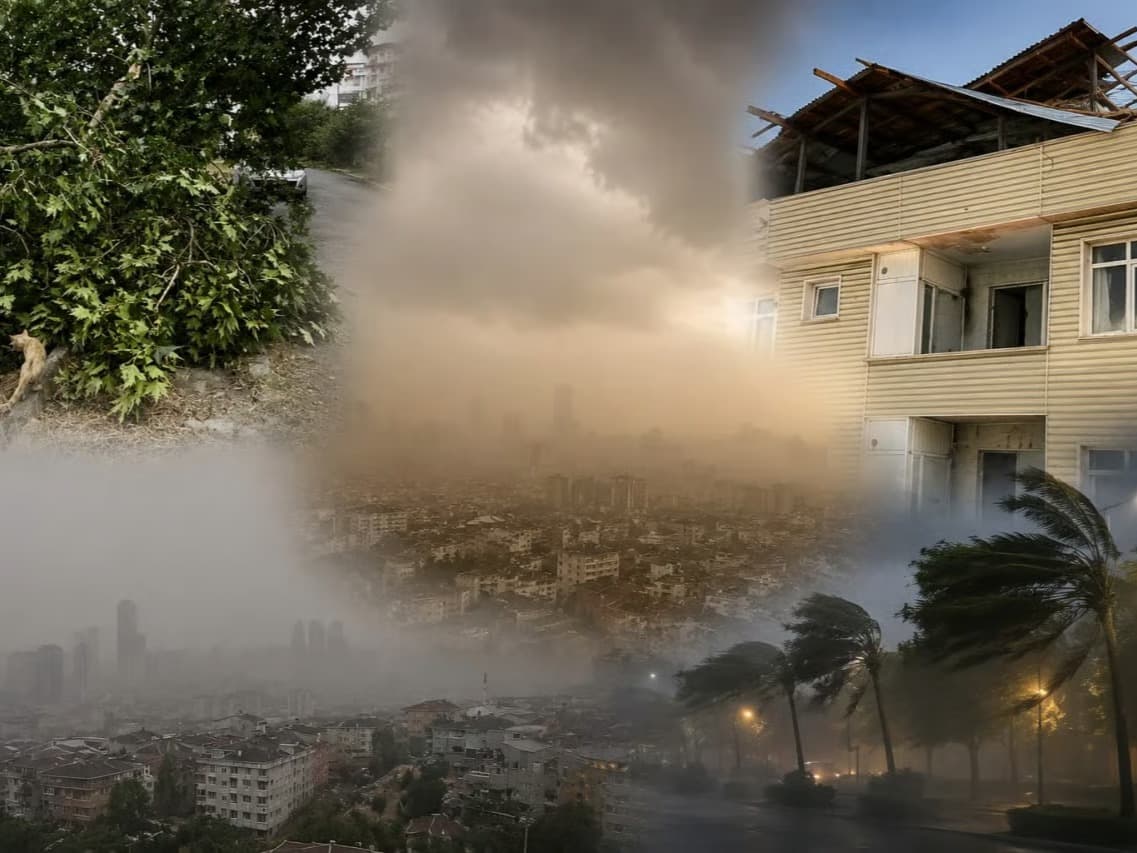 İstanbul'da fırtına alarmı! Peş peşe hasar ihbarları geldi 