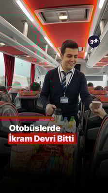 Otobüslerde ikram devri bitti
