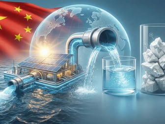 Çin deniz suyundan bor ve tatlı su üretti