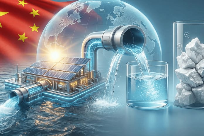 Çin deniz suyunu işleyerek bor ve tatlı su üreten yenilikçi bir sistem geliştirdi