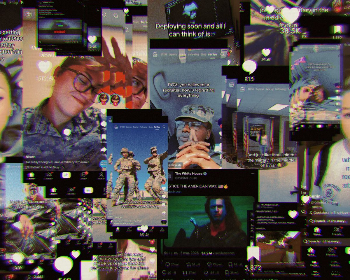 #MilitaryTok etiketiyle yapılan paylaşımlar - The Guardian / Alaina Demopoulos