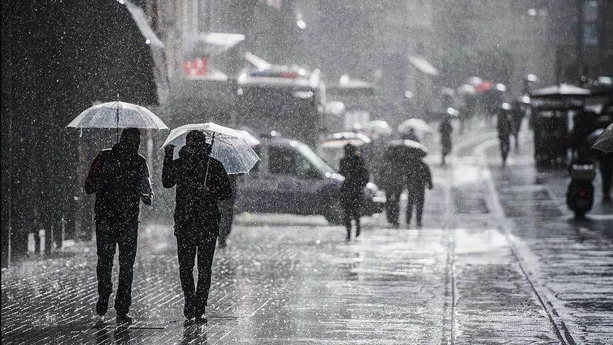 Meteoroloji kuvvetli ve şiddetli yağış uyarısı