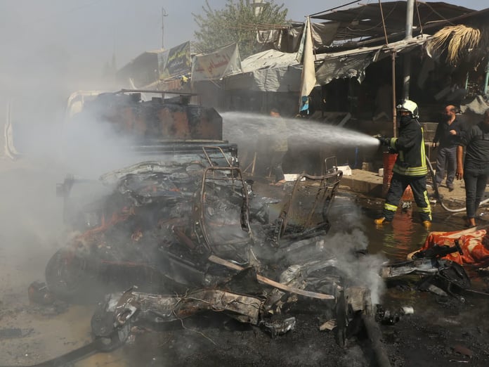 Suriye'nin Suveyda ilinde mühimmat yüklü araç infilak etti