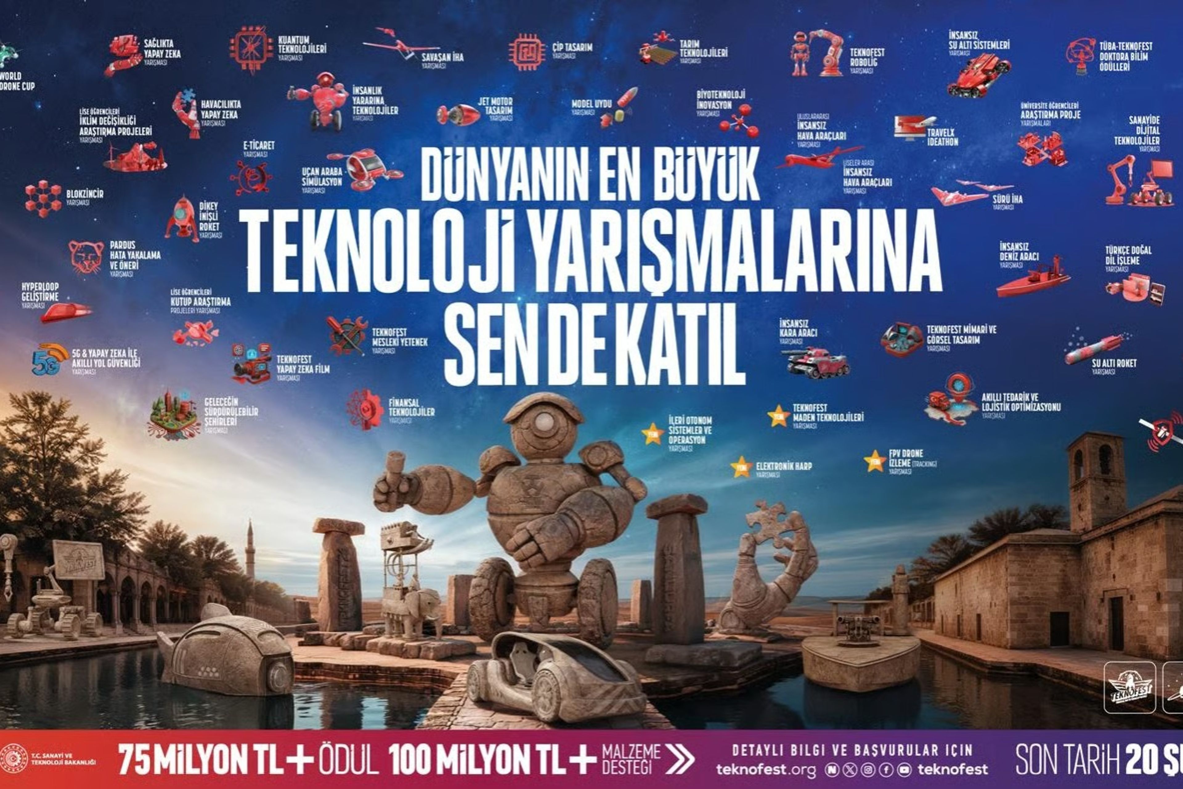 TEKNOFEST 2026 teknoloji yarışmaları için başvurular Şanlıurfa adresiyle başladı