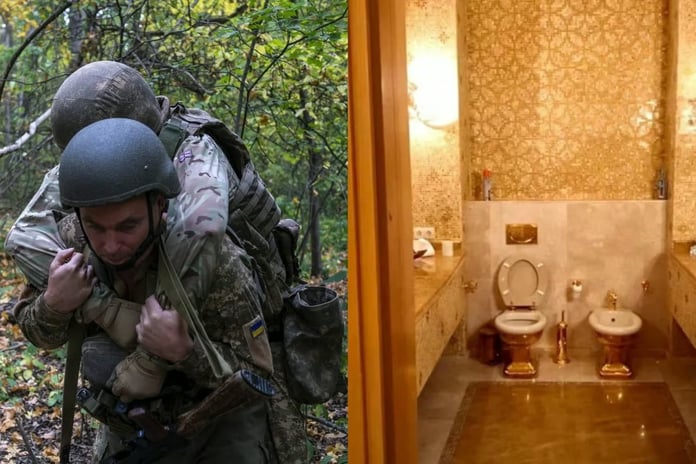 Cephede ölen Ukraynalılar ve altın varaklı tuvaletler
